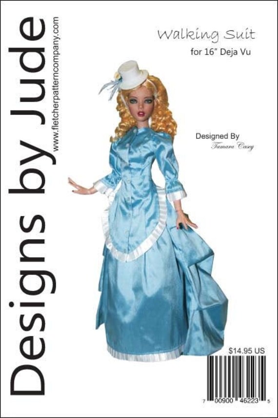 Walking Suit Pattern for 16 Deja Vu Doll Tonner Etsy Canada