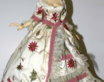Robe Longue Champêtre en Dentelle Rose - Ma Robe Bohème
