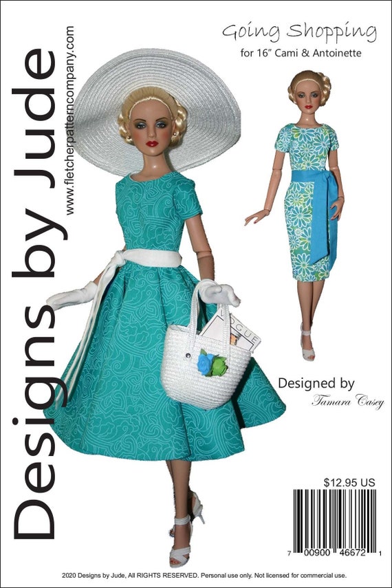 PDF Doll Clothes Sewing Pattern for Silkstone Barbie, Reminisce -   Israel