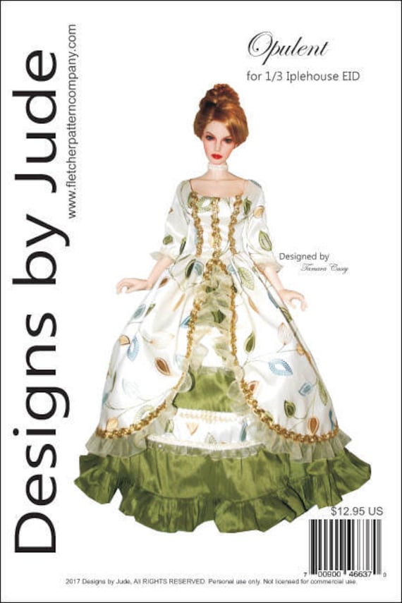 Haute Holiday Doll Clothes Sewing Pattern for Matt Tonner
