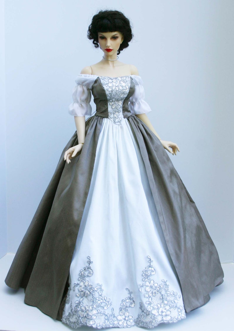 PDF Outlander Wedding Dress Doll Clothes Sewing Pattern for 65cm Iplehouse 1/3 EID Dolls image 8