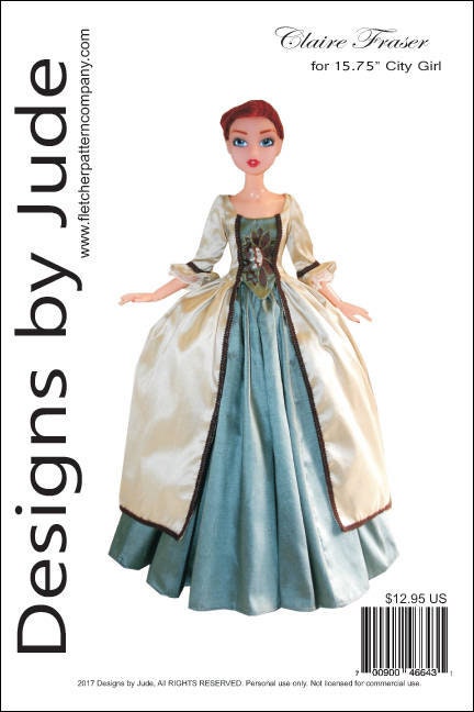 Outlander Schottische Claire Kleid Puppe Kleidung Nähen Muster Für Tyler Tonner Outlander Schottische Claire Kleid Puppe Kleidung Nähen Muster Für Tyler Tonner