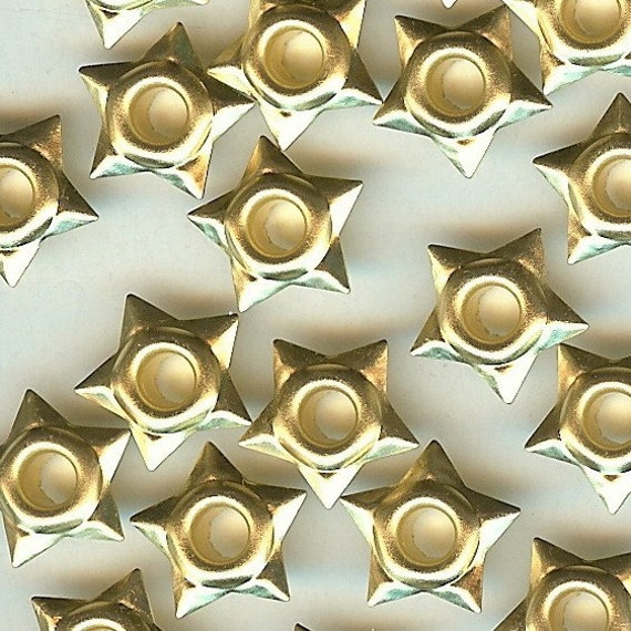 3/16 Inch Star Shaped Eyelets for Cards, Tags, Scrapbooking and  Embellishments 