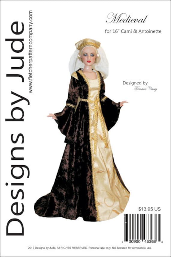 Reminisce Doll Clothes Sewing Pattern for 16/" Cami /& Antoinette Dolls Tonner