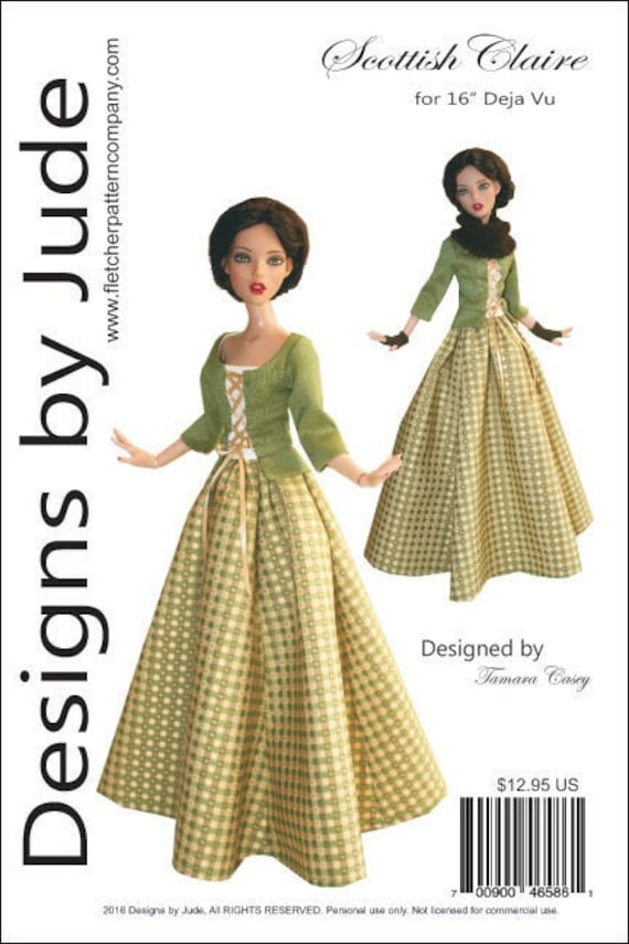 So Chic Doll Clothes Sewing Pattern American Model Tonner