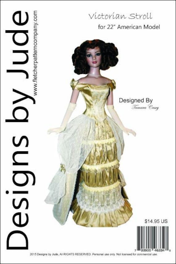 Victorian Stroll Doll Clothes Sewing Pattern for 16/" Poppy Dolls Integrity