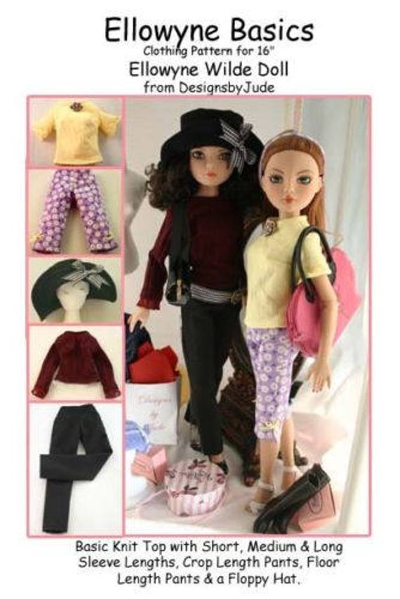 1950/'s Swing Doll Clothes Sewing Pattern for 16/" Ellowyne Wilde Dolls Tonner