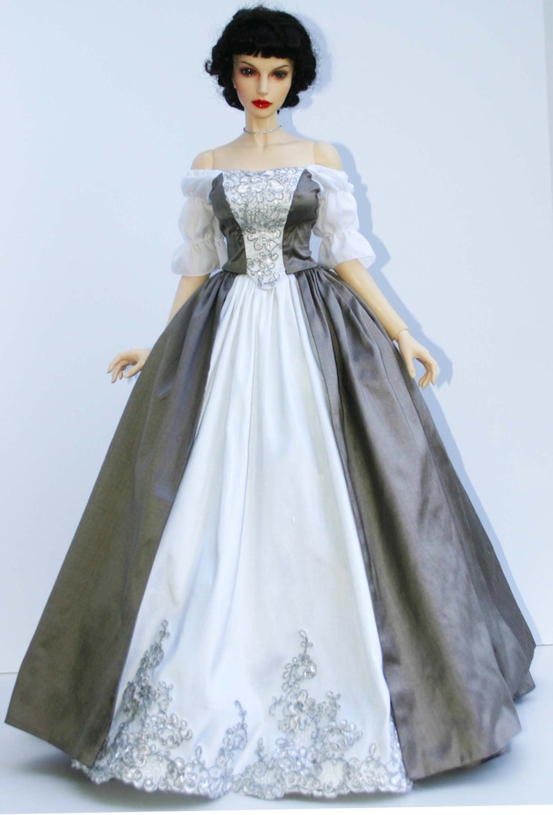 PDF Outlander Wedding Dress Doll Clothes Sewing Pattern for 65cm Iplehouse 1/3 EID Dolls image 3