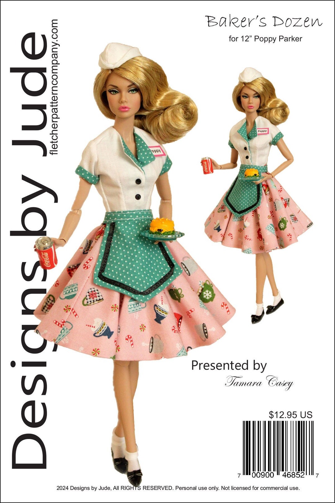 Doll Clothes Sewing Pattern for 12