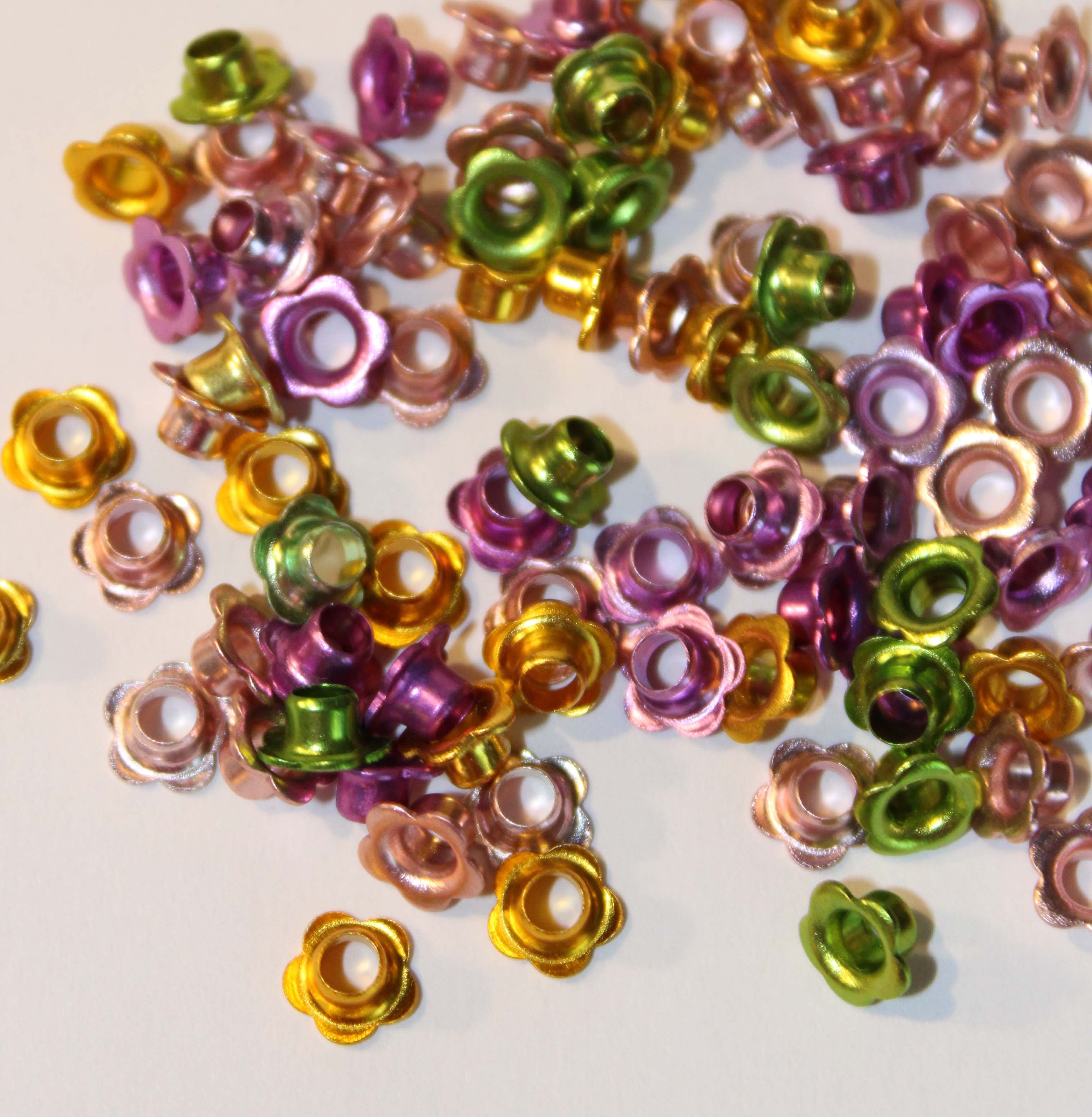 1/8 inch Metallic Flower Shaped Eyelets for cards paper Etsy