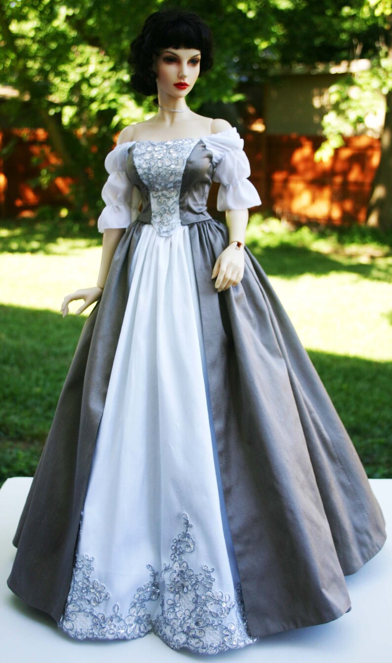 PDF Outlander Wedding Dress Doll Clothes Sewing Pattern for 65cm Iplehouse 1/3 EID Dolls image 10