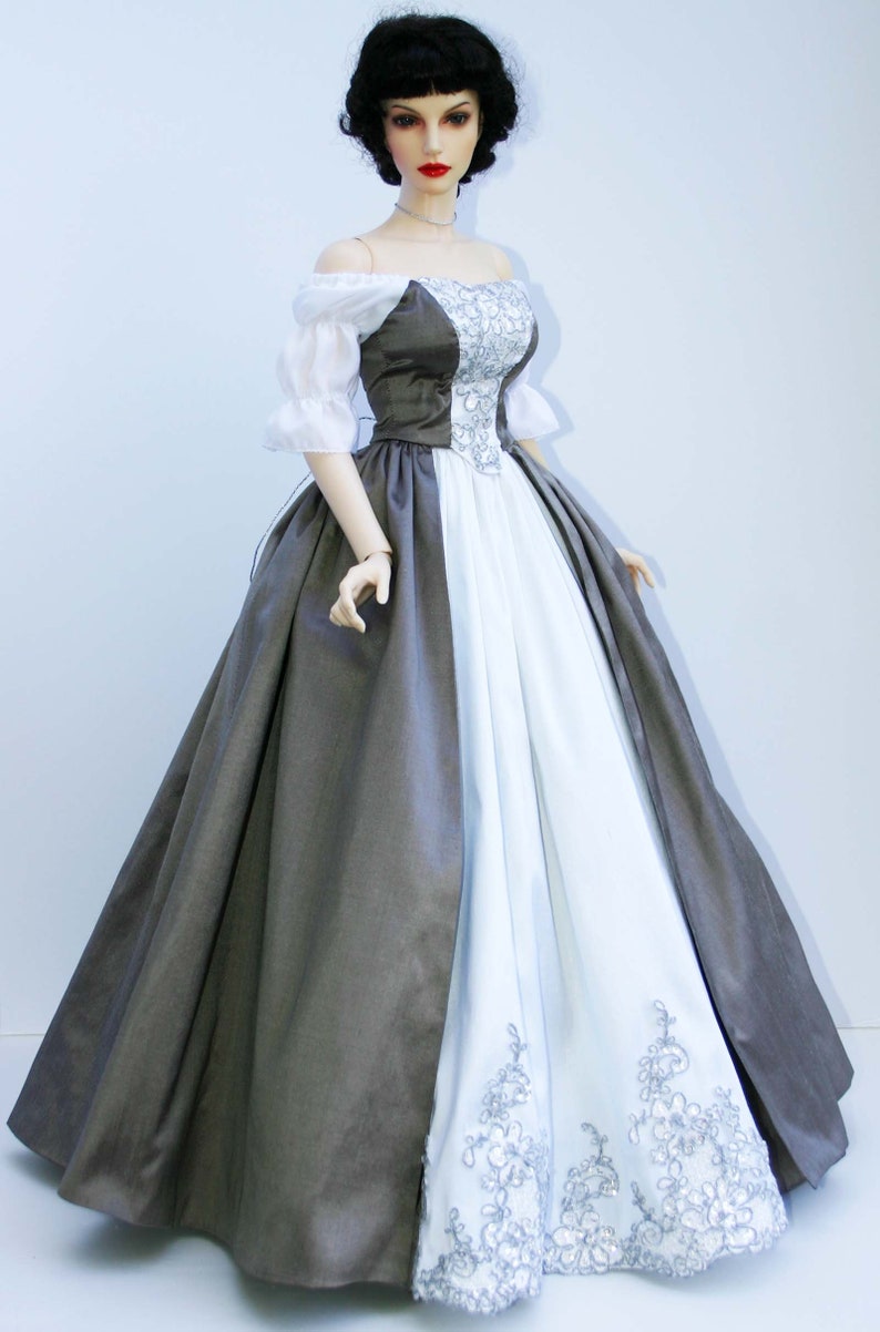 PDF Outlander Wedding Dress Doll Clothes Sewing Pattern for 65cm Iplehouse 1/3 EID Dolls image 2