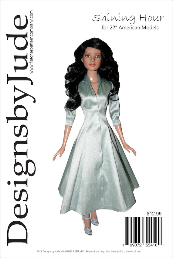 Shining Hour Claire Dress Pattern for 16.5/" RTB101 Body Dolls Tonner
