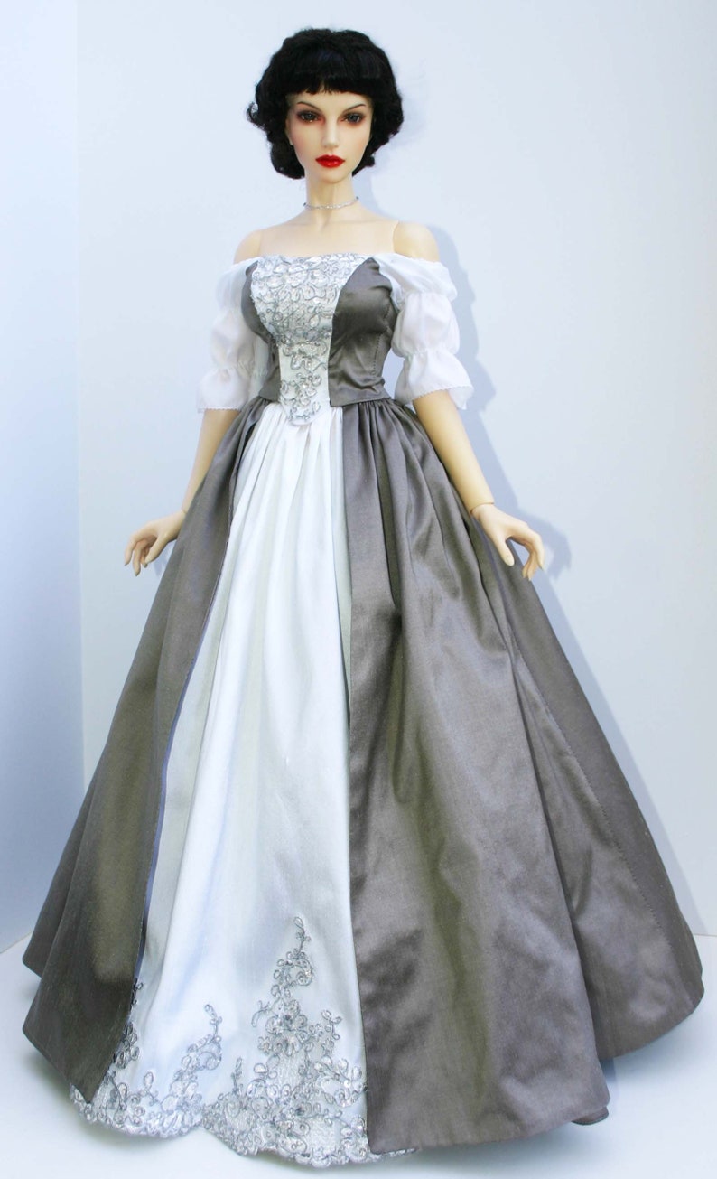 PDF Outlander Wedding Dress Doll Clothes Sewing Pattern for 65cm Iplehouse 1/3 EID Dolls image 4