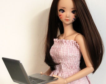 1:4 Scale Lap Top Computer, PC Laptop for 16"-20" Dolls, Doll Diorama Office, School Supplies