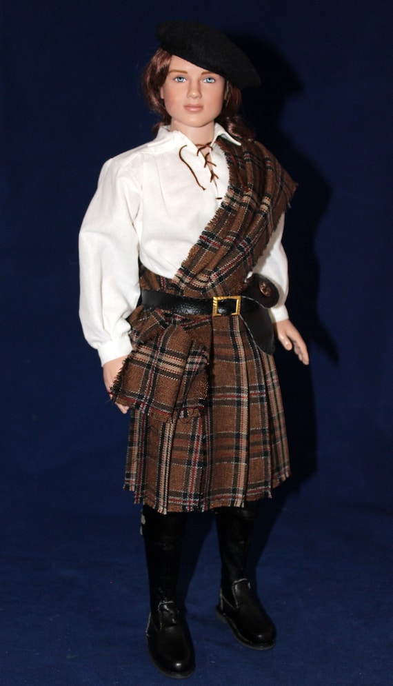 Scottish Jamie Outlander Doll Clothes Sewing Pattern for Matt O'Neill Tonner Scottish Jamie Outlander Doll Clothes Sewing Pattern for Matt O'Neill Tonner