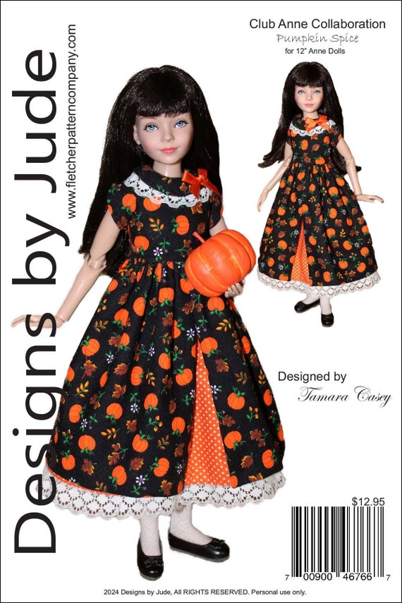 PDF Doll Clothes Sewing Pattern for 12