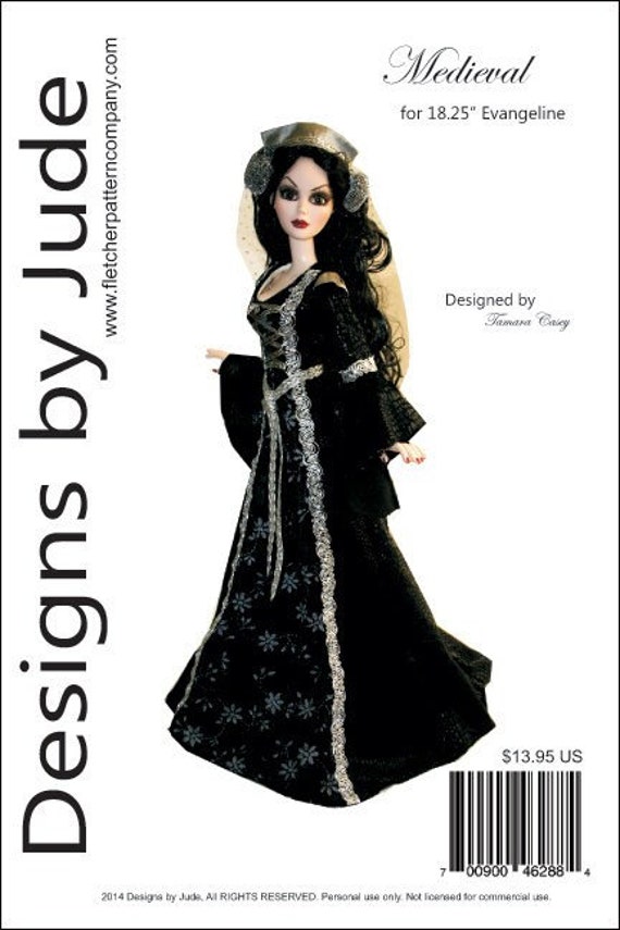 Medieval Gown Pattern for 18.25