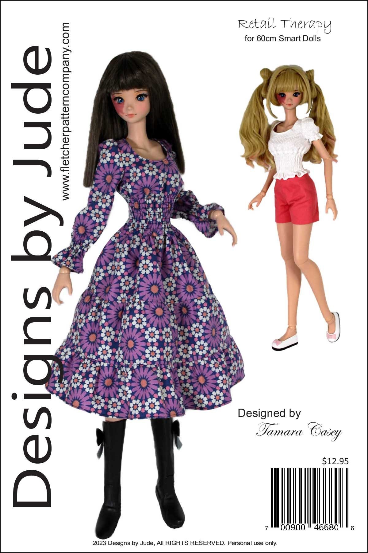 Vergevingsgezind vee vrijgesteld Doll Clothes Sewing Pattern for 60cm Smart Dolls Retail - Etsy