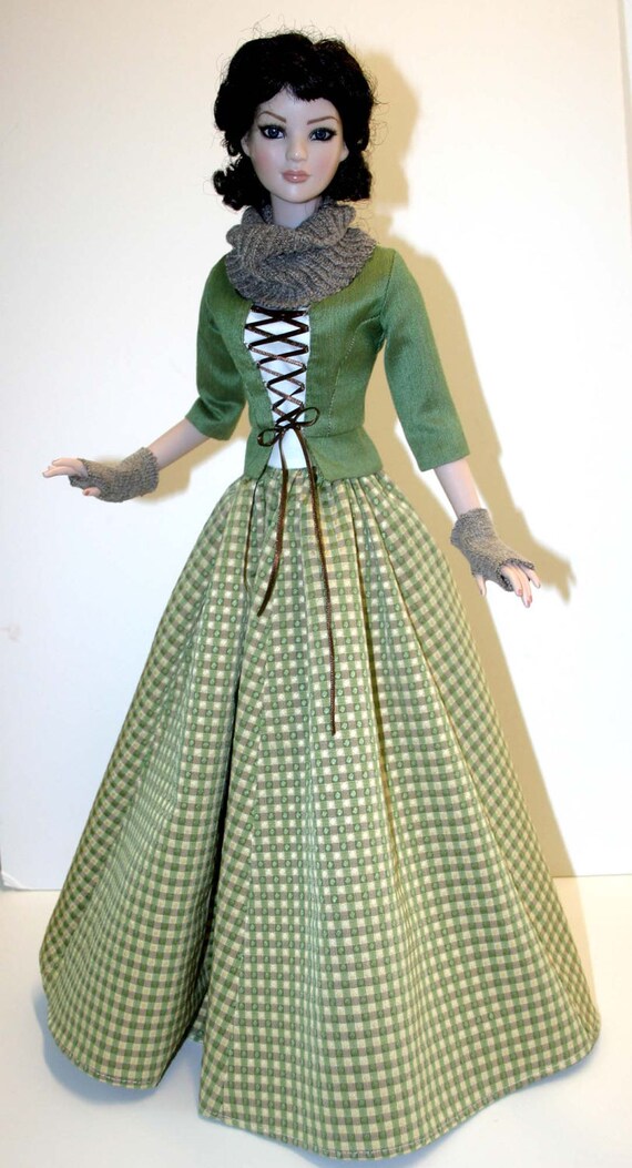 Outlander Schottische Claire Kleid Puppe Kleidung Nähen Muster Für Tyler Tonner Outlander Schottische Claire Kleid Puppe Kleidung Nähen Muster Für Tyler Tonner