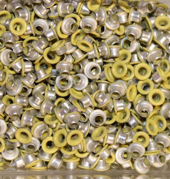 1 8 Inch Yellow Thru Orange Round Aluminum Eyelets for Cards Tags Crafts and Embellishments Etsy UK