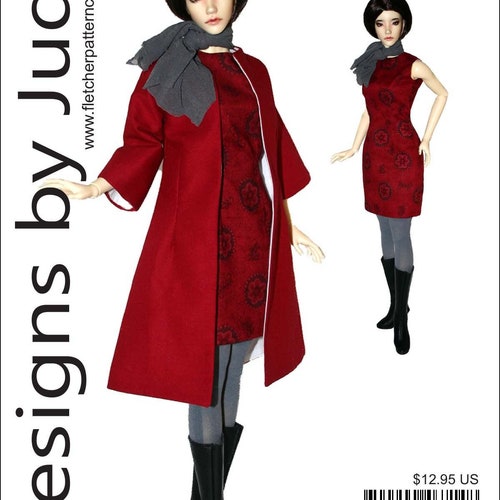 PDF Fall Coat & Dress Doll Clothes Sewing Pattern for 45.5cm Etsy