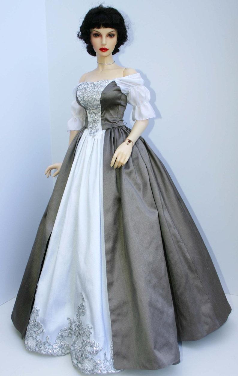 PDF Outlander Wedding Dress Doll Clothes Sewing Pattern for 65cm Iplehouse 1/3 EID Dolls image 9