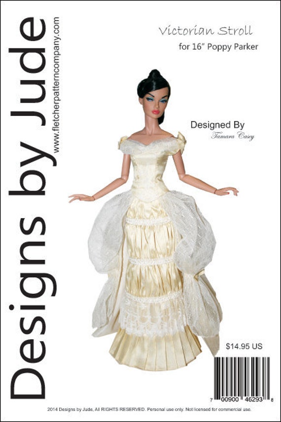 Victorian Stroll Doll Clothes Sewing Pattern for 16/" Poppy Dolls Integrity