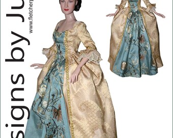 Outlander Schottische Claire Kleid Puppe Kleidung Nähen Muster Für Tyler Tonner Outlander Schottische Claire Kleid Puppe Kleidung Nähen Muster Für Tyler Tonner