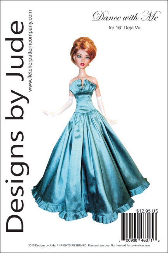 Enchanted Doll Clothes Sewing Pattern for 16/" Deja Vu Dolls Tonner