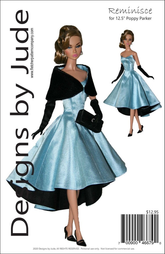  Reminisce Doll Clothes Sewing Pattern for Silkstone