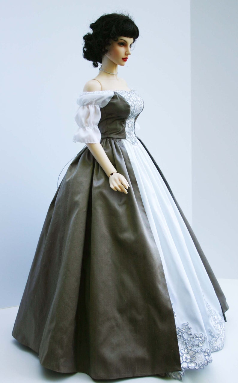 PDF Outlander Wedding Dress Doll Clothes Sewing Pattern for 65cm Iplehouse 1/3 EID Dolls image 5