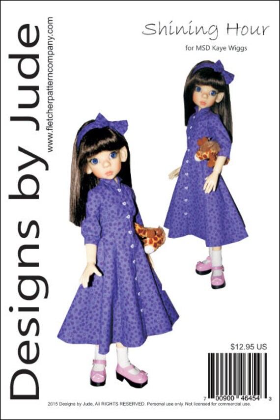 Ready for Summer pattern for Kaye Wiggs MSD and similars size dolls