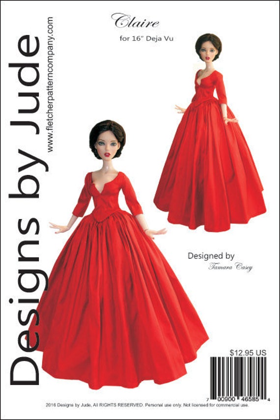 Pdf Outlander Claire Dress Pattern For 16 Deja Vu Etsy