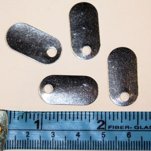 1&quot; Aluminum Dog Tags for cards, tags, scrapbooking and embellishments