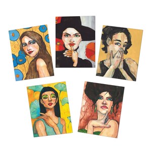 Multi-Design Artistic Card Set - 4.25 x 5.5"