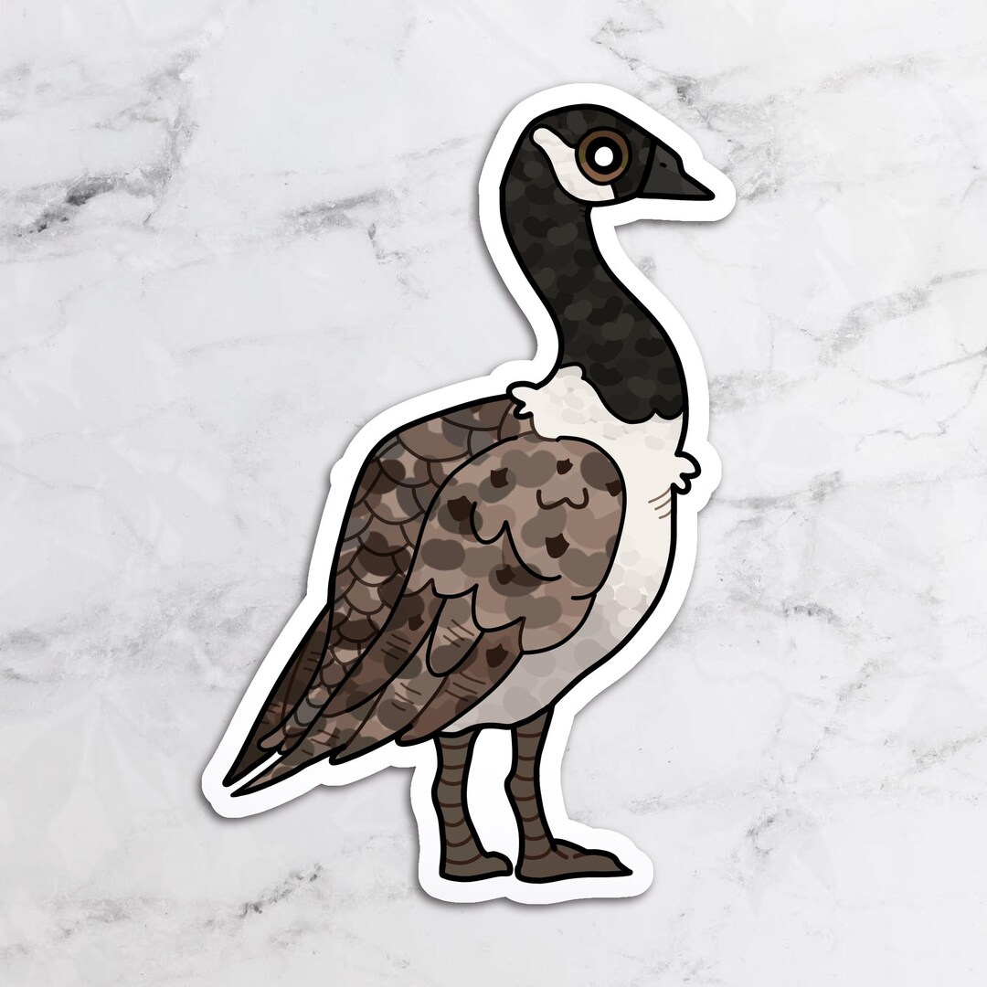 Canadian Goose Glossy Vinyl Sticker | Waterfowl Art - Etsy