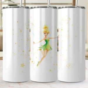 Disney Tinkerbell Digital Sublimation Tumbler Wrap, Fairy Themed Tumbler Wrap, For Straight and Tapered Tumblers, PNG File