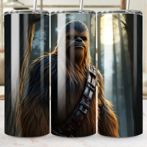 Chewbacca Tumbler Wrap: Star Wars Sublimation Design (Digital PNG)