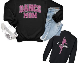 Dance Mom Custom Personalized Glitter Design Unisex Heavy Blend Cotton Gildan Sweatshirt Perfect Gift - 112.18500