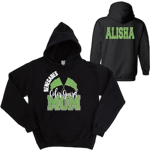 Color Guard Mom Custom Personalized Glitter Design Unisex Heavy Blend Cotton Gildan Hoodie Shirt Perfect Gift Cheerleader - 4.18500
