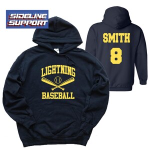 Baseball Team Custom Personalized Unisex Heavy Blend Cotton Gildan Hoodie Shirt Perfect Gift - 3.18500