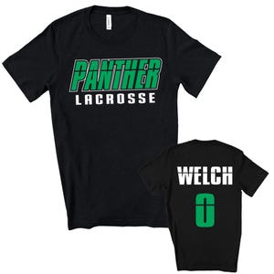 Lacrosse Team Custom Personalized Unisex Soft Jersey Bella Canvas Tee Shirt Great Gift - 3001