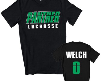 Lacrosse Team Custom Personalized Unisex Soft Jersey Bella Canvas Tee Shirt Great Gift - 3001