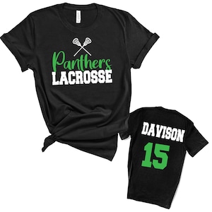 Lacrosse Team Custom Personalized Unisex Soft Jersey Bella Canvas Tee Shirt Great Gift - 3001