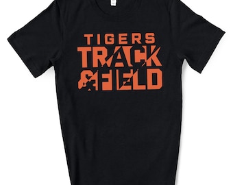 Track and Field-team aangepast gepersonaliseerd uniseks zacht jersey Bella canvas T-shirt geweldig cadeau - 3001