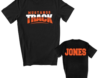 Track and Field-team aangepast gepersonaliseerd uniseks zacht jersey Bella canvas T-shirt geweldig cadeau - 3001