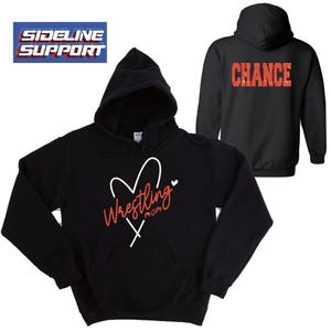 Wrestling Mom Custom Personalized Glitter Design Unisex Heavy Blend Cotton Gildan Hoodie Shirt Perfect Gift - 112.18500