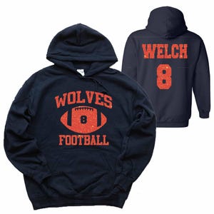 Voetbalteam op maat gepersonaliseerd uniseks zware mix katoen Gildan hoodieshirt perfect cadeau - 18500