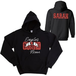 Color Guard Mom Custom Personalized Glitter Design Unisex Heavy Blend Cotton Gildan Hoodie Shirt Perfect Gift Cheerleader - 4.18500